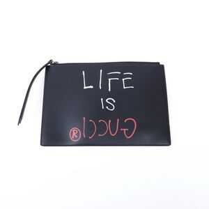 GucciGhost "LIFE IS GUCCI" Clutch Trevor Andrew collab